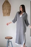 MOMOS ANTRASİT KAFTAN ELBİSE