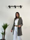 MONİCA NEON DETAYLI GRİ CEKET