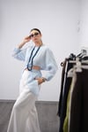 MOSS BEBE MAVİ BAĞLAMALI BLUZ
