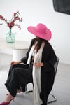 MOSS BEJ DETAYLI SİYAH KAFTAN
