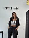 MUMİ SİYAH TASARIM KOLYE