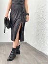 NASHA SİYAH DERİ ETEK
