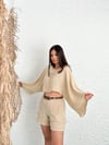 NATURAL BEJ PÜSKÜL ŞORT