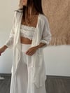NATURAL BEYAZ KAFTAN