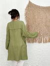 NATURAL SAGE GREEN KAFTAN
