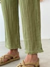 NATURAL SAGE GREEN PANTOLON
