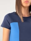 NAVY MAVİ BLOKLU ELBİSE