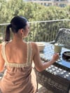 NAXOS BEJ DETAYLI BİSKÜVİ ELBİSE
