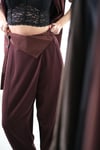 NERO TASARIM BORDO MODAL PANTOLON