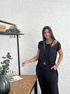 NİCE SİYAH TASARIM BLUZ