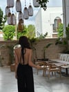 NİDAS SIRT DEKOLTELİ SİYAH TULUM