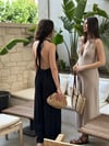 NİDAS SIRT DEKOLTELİ SİYAH TULUM
