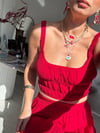 NİLS BÜZGÜ DETAYLI VİŞNE CROP