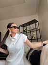 NOCHİ POLO YAKA BEYAZ TSHIRT