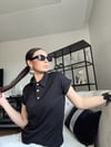 NOCHİ POLO YAKA SİYAH TSHIRT