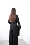 NOMİ KEMERLİ SİYAH PANTOLON