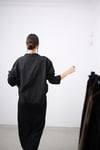 NUSCO KOL DETAYLI SİYAH GÖMLEK