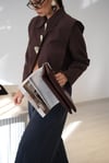 NUSON GOLD DÜĞMELİ KAHVE CEKET