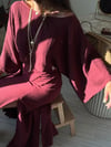 OLİVA BORDO MÜSLİN TOP