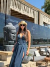 PANAMA PETROL KAFTAN ELBİSE