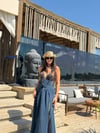 PANAMA PETROL KAFTAN ELBİSE