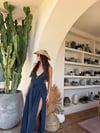 PANAMA PETROL KAFTAN ELBİSE