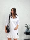 PAULA BEYAZ TASARIM ELBİSE