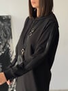 PAULA SİYAH TASARIM ELBİSE