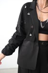 PENNE SİYAH TASARIM BLAZER