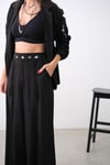 PENNE SİYAH TASARIM PANTOLON
