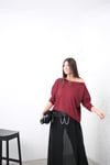PENSA KAYIK YAKA BORDO BLUZ