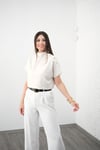 PENTA OMUZ ÇITÇITLI KEMİK BLUZ