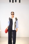 PERLA KADİFE RAHAT LACİVERT PANTOLON