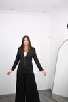 PERSİA FERMUARLI SİYAH CEKET