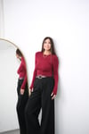 PESTA PREMİUM BORDO BLUZ