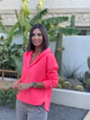 PETA NEON PEMBE MODAL SWEATSHIRT
