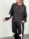 PETİT SİYAH TASARIM PANTOLON