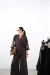 PEVA KEMERLİ KAHVE PANTOLON