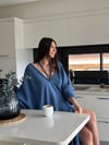 PHUKET İNDİGO MÜSLİN ELBİSE