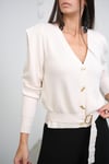 PİAZ KEMERLİ KREM HIRKA