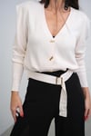 PİAZ KEMERLİ KREM HIRKA