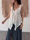 PİRA BEYAZ TASARIM BLUZ