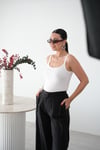 PİRE FİTİLLİ BEYAZ BODYSUİT