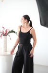 PİRE FİTİLLİ SİYAH BODYSUİT