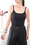 PİRE FİTİLLİ SİYAH BODYSUİT