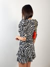 PLA ZEBRA DESEN ELBİSE