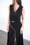 POLLY SİYAH KRUVAZE BLUZ