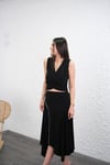 POLLY SİYAH TASARIM ETEK