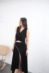 POLLY SİYAH TASARIM ETEK