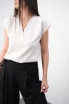 PONA V YAKA KEMİK BLUZ